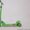 Детский самокат Scooter зеленый (светящиеся колеса)  #1248149