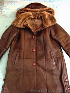 Зимняя дубленка,  очень теплая (52-54) #5158