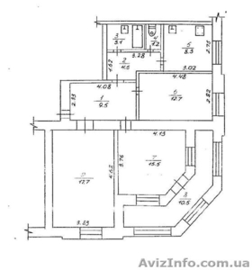 Продам 3-х комн. квартиру #5917