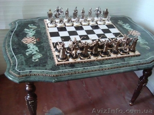 Предлагаем шахматы эксклюзивного дизайна. Ручная работа. #8924