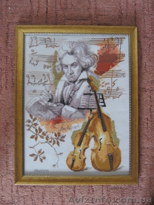 вышитые крестом картины.иконы бисером #8444