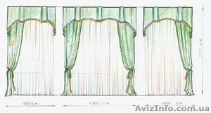 Услуги дизайнера и пошив штор,  текстиля Луганск,  Алчевск #9632