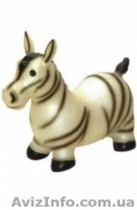 Яркая надувная-прыгающая игрушка Зебра #8399