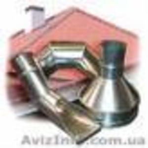 Водостоки, вытяжки, трубы, отливы, лейки. #13445