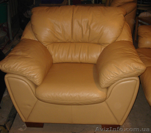 Продам кожаный гарнитур #11750