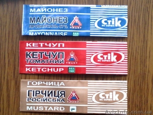 Порционные сахар,  соль,  перец,  майонез,  кетчуп,  джем,  горчица #18522