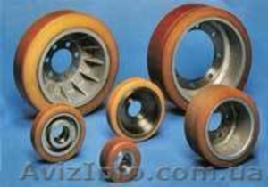 покрытие колес штабелеров,  погрузчиков,  роликов и валов полиуретаном #15510