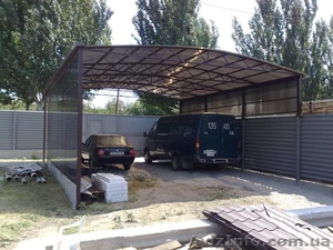 Навесы под авто,  стоянки,  остановки,  козырьки,  поликарбонат. #13456