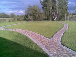 тротуарная плитка,  гранитная брусчатка,  укладка #20833