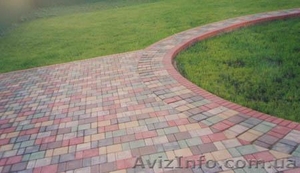 Укладка тротуарной плитки, монтаж ЕВРО-ограждений #19921