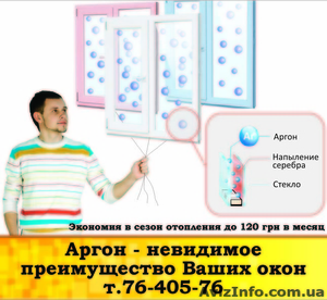 Окна с аргоном Харьков! Дополнительная теплоизоляция +30% по цене обычных окон! #24854