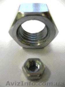 Гайку М3-М48 черную,  цинк,  нерж #26029