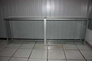 Продам два стенда - витрины (алюминий каркас + стекло + замки) #28820