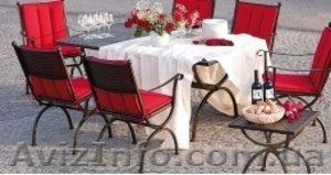 Мебель плетеная,  кованная,  стальная #35428
