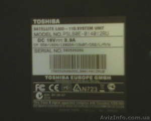 Продам новый ноутбук Toshiba Satellite L300 11Q #34827
