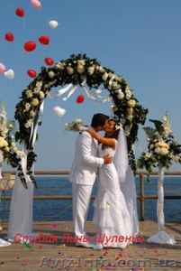 Свадьба в Крыму.Украшение праздников цветами от студии Лины Шуленко. #39898