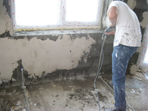Шпатлевка стен (с помощью станции) #43237