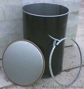 Бочка стальная,  220л,  б/у #37298