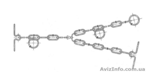 Цепи руглозвенные и трехконцевые для привязи КРС #45021