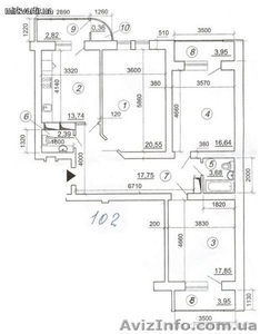 Новый дом в Дарницком р-н 3х комнт квартира  #58532