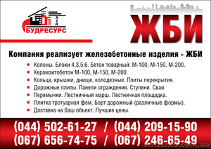 ЖБИ- Плиты перекрытия шириной 1, 5 м,  1, 2 м и 1 м. Фундаментные блоки #58605