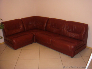 Диван угловой коричневый. #49361