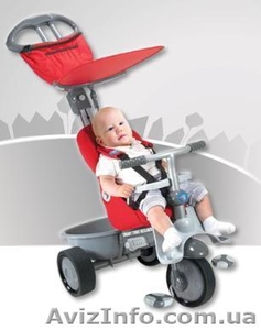 Уникальный велосипед - коляска 4 в 1 Smart trike Recliner (Реклайнер) для детей  #53556