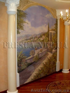 Фрески в современном интерьере #58225