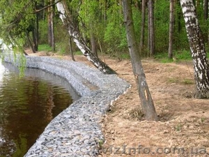 Укрепление берегов и склонов Габион Геотекстиль Георешетка #63791