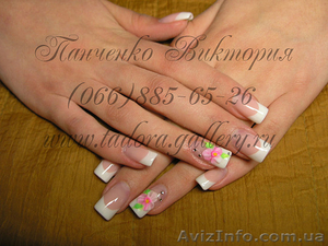 Наращивание ногтей гель акрил #70678