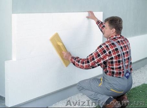 Производим внешнее утепление квартир и домов полистиролом. #61469