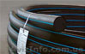 Трубы водопроводные ПЭ (полиэтиленовые),  PN-10, 12, 5. #61242