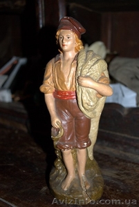 статуэтка,  рыбак, гипс #82725