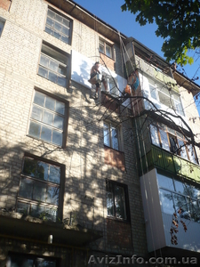 Высотные работы.Утепление фасадов зданий. #84019