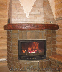  камины с водным контуром,  энергосберегающие,  твердотопливные камины  #80252