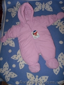 Комбинезон деми 3-6 мес. розовый,  новый Cрочно #75597