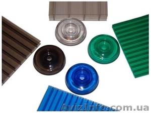 Комплектующие к сотовому и монолитному поликарбонату европейского качества #78524