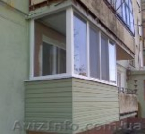 Балкон под ключ,  обшивка балкона #92603