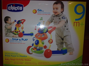 chicco ходунки+игровой центр #92075