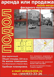 Оренда,  продажа фасадного подвала #89109