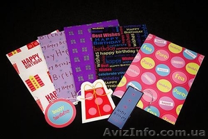 Подарочные пакеты,  новогодние бантики,  открытки,  буклеты. #105575