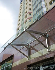 Козырьки навесы из нержавеющей стали #106413