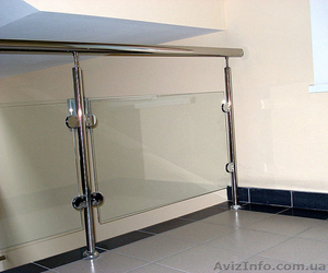 Ограждения из нержавеющей стали и стекла #106405