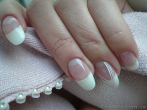 Наращивание ногтей акрилом на дому #116408