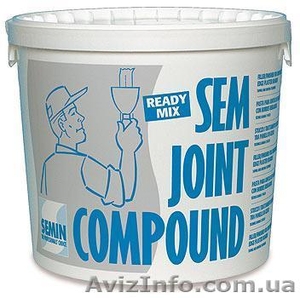 Шпаклевка финишная СЕМ ДЖОИНТ, 25 кг пастообразная,  супербелая #102744