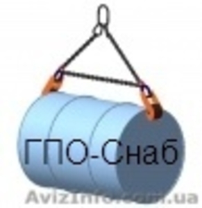 Захват для горизонтального подъёма бочек,  от ГПО-Снаб. #135249