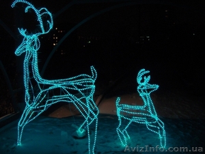 Новогодние олени,  уличное новогоднее оформление,  Уличные украшения #130190