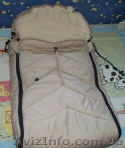 Новый,  очень теплый,  универсальный меховой конверт на натуральной овчине от 0 до #132878