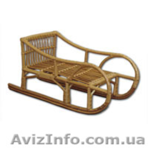 Санки детские из лозы #128278