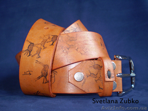 Кожаный ремень, пояс, браслет #130879